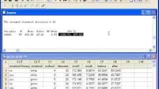 09 CI for One Mean in Minitab