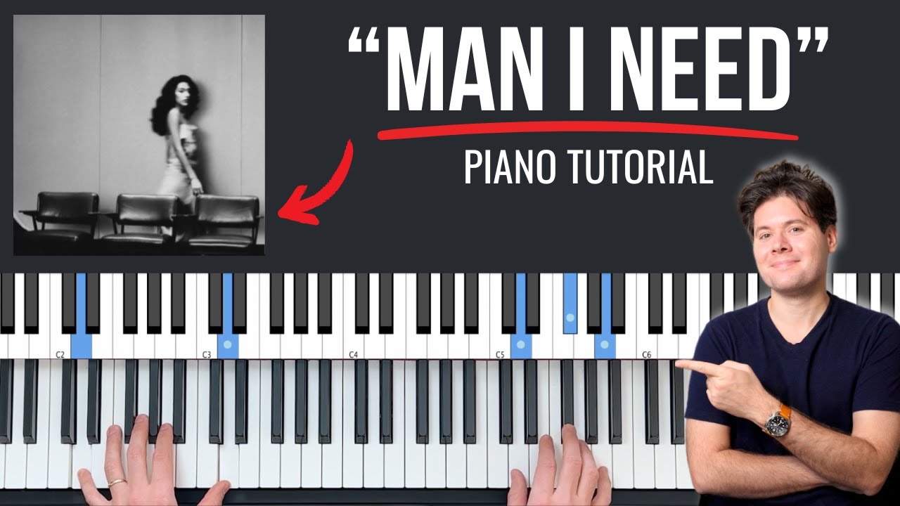 Как играть «Man I Need» // ЛЕГКИЙ урок игры на фортепиано от Оливии Дин