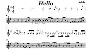 HELLO ADELE PARTITURA E PLAYBACK SAX TENOR.