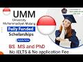 UMM University Fully Funded scholarship in Indonesia| BS MS & PhD| No IELTS & No application Fee