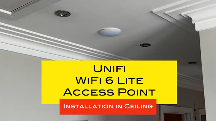 Installing Unifi WiFi 6 Lite AP in ceiling