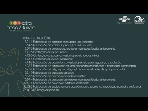 EDITAL MODA &AMP; TURISMO FAPERN SEBRAE - DETALHE EMPRESAS DA MODA