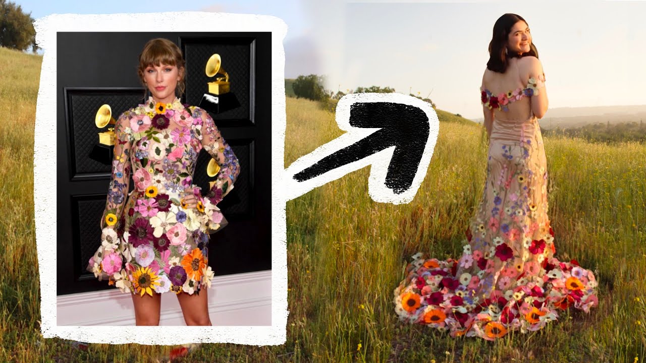 taylor swift flower dress