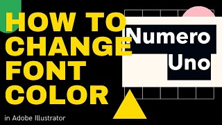 How to Change Font Color in Adobe Illustrator | Illustrator mei Font Color Change | Font Color