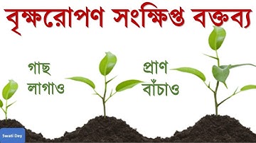 বৃক্ষরোপণ নিয়ে সংক্ষিপ্ত বক্তব্য/ Speech on Tree plantation/ পরিবেশকে সবুজ ফিরিয়ে দিতে বৃক্ষরোপন