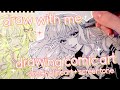 draw with me through the midnight silence・*☾ cozy asmr drawing + no talking✰⋆