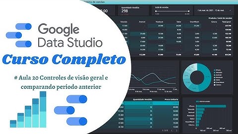Curso Google Data Studio  Controles de visão geral e comparando período anterior