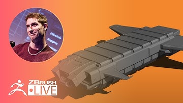 Create an Aircraft While Learning Hard Surface Modeling Tips - Pixologic Paul Gaboury - Part 4