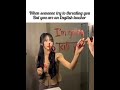when someone try to threating you but you are an English teacher #bts #shorts #goviral