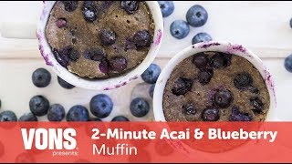 2-Minute Acai & Blueberry Muffin | Breakfast Solutions | VONS