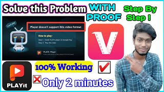 How to Solve vidmat Playit Problem & Play Video Without player doesn't support this video format 😱 screenshot 2