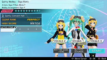 Quirky Medley - Giga Remix (Extreme) Perfect | Hatsune Miku Project Diva X~