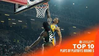 TOP 10 Plays - MUST SEE ACTIONS | PLAYOFFS GAME 5 | 2023-24 Turkish Airlines EuroLeague screenshot 3