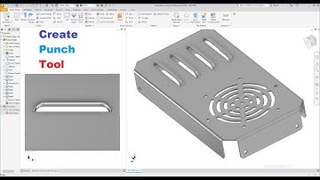 How To Create  Punch tools For Sheet Metal in Autodesk Inventor Exercise 69