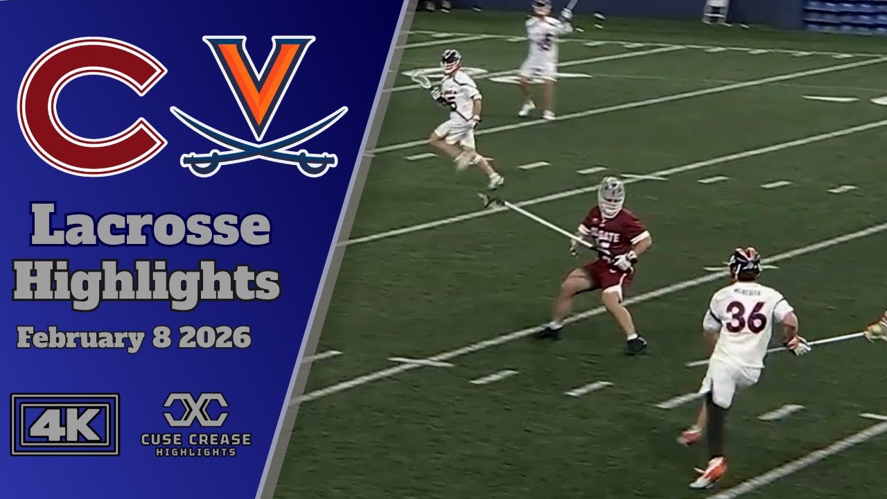 Colgate vs UVA | 2026 4K Lacrosse Highlights