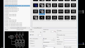 CADprofi Electrical: working with symbols