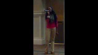 Starla Lewis sings for Alpha Kappa Alpha founders day at Clayton state 2014