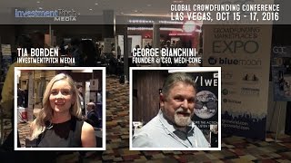 Tia Borden Interviews George Bianchini of Medi-Cone at the Global Crowdfundng Convention