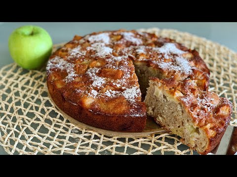 פודיק: עוגת תפוחים בחושה 🍏🍎🍰 ללא מיקסר פרווה תוך 10 דקות עבודה! מתכון קל למתחילים - Foodik