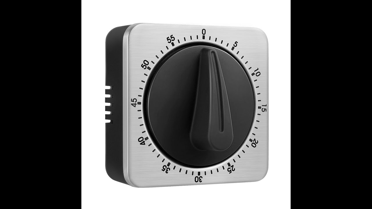 Claud 60 Minute Stainless Steel Mechanical Kitchen Timer