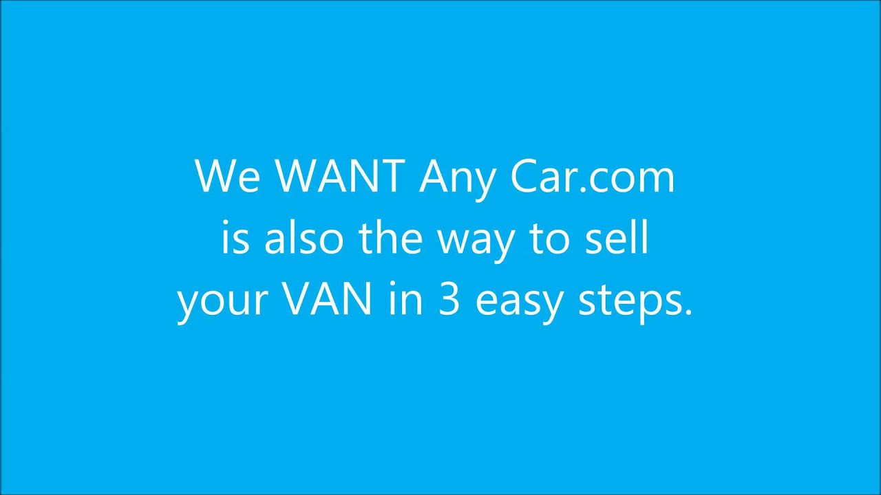 i want to sell my van