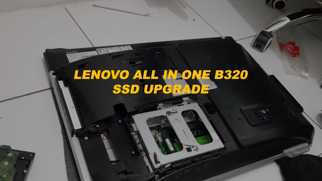 Lenovo ideacentre b320 core-i5 SSD換装 Lenovo All In One b320 SSD UPGRADE - YouTube