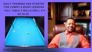 FULL TABLE 3 BALL PATTERN DRILL # 11