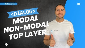 The dialog element is awesome!