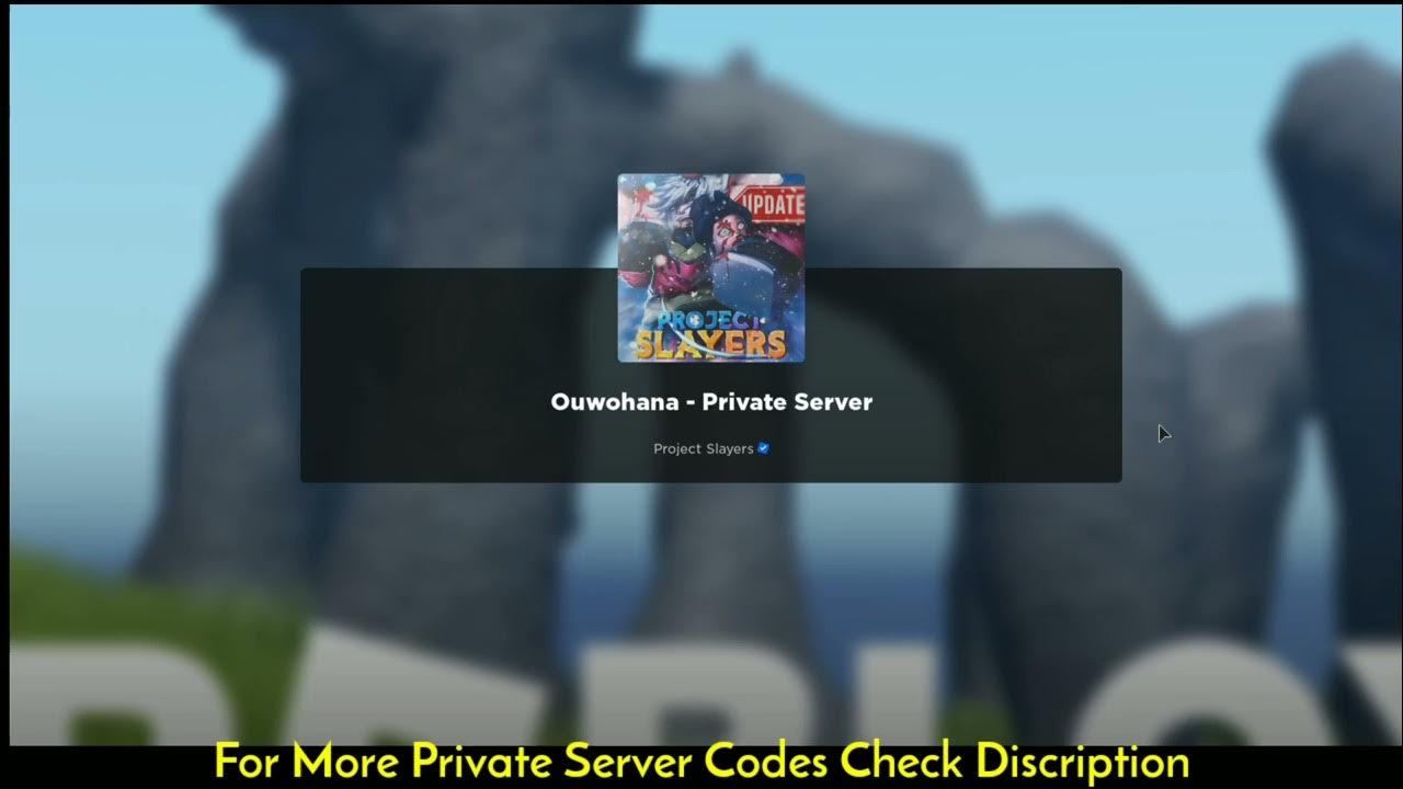 project slayer ps code #projectslayers #privateservercode #roblox #pri