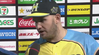 2017年5月14日 北海道日本ハム・エスコバー投手・レアード選手ヒーローインタビュー