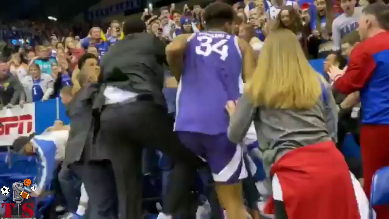 Kansas and Kansas State basketball fight, brawl on court KU Kstate