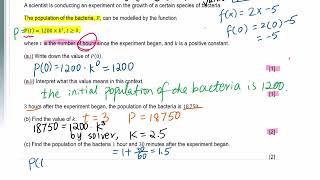 Topic 1 Review for Application of Exponential Functions (1)