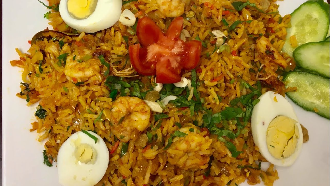Instant Prawn Biryani Prawn Biryani Restaurant Style Quick and Easy