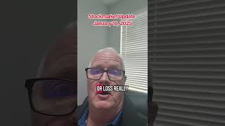 Had first losing day in 3 weeks. Stockmarket update January 16, 2025.