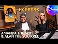 Alan Carr &amp; Amanda Holden Join Hoppers! Meet Amanda the Spider &amp; Alan the Squirrel 🦫🕷️🐿️ @DisneyUK