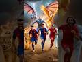 🔥 “4 Legends. 4 Beasts. 1 Destiny.”#4Legends #shorts #ai #animalfight #messi #ronaldo