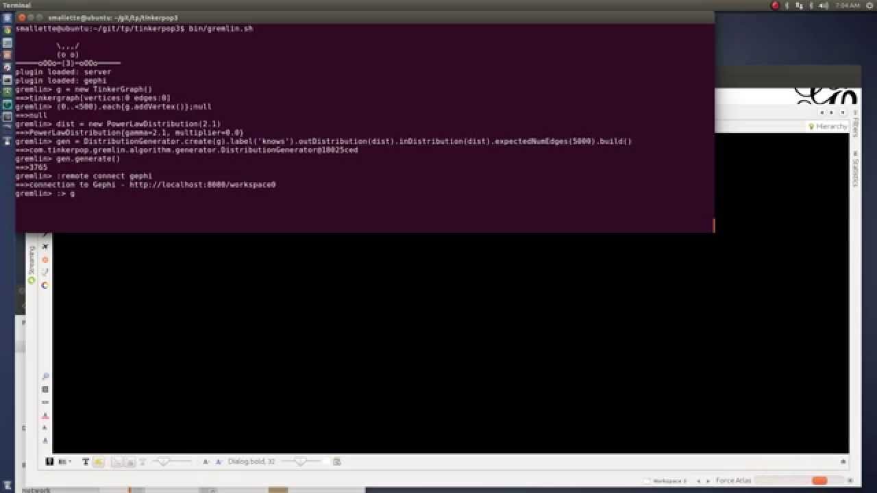 Tinkerpop3 Gephi Streaming From Gremlin Youtube
