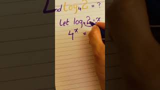 how to find log of 2 to the base 4? #shorts #trending #youtubeshorts #maths #viral #foryou #fyp Information