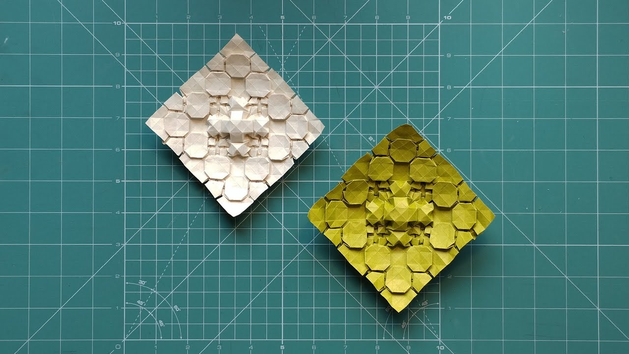 Origami Tessellation Model no. 85-24 Tutorial: Step-by-Step Paper