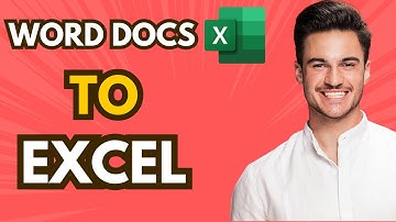 How To Convert Word Document To Excel File (Full Guide)