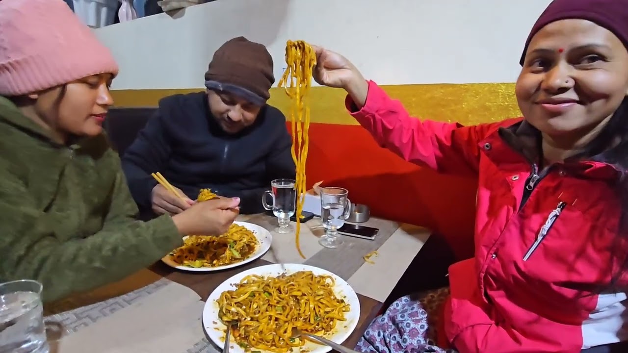 Mitho  keema noodle at baudha