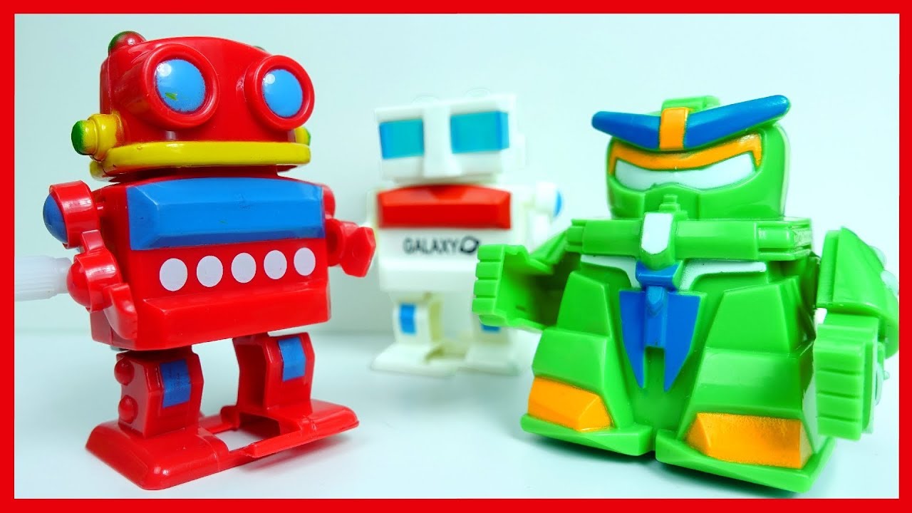 Роботы. Сюрпризы в стаканчиках. Веселый Тим. Robots. - YouTube