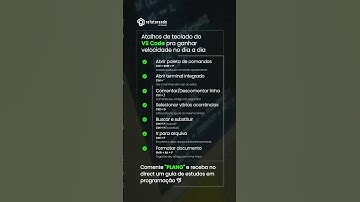 Atalhos do VS Code #programação #ddev #vscode #atalhos