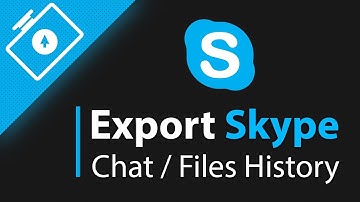 How to export chat / files history in Skype 2019