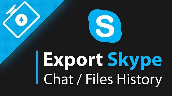 How to export chat / files history in Skype 2019