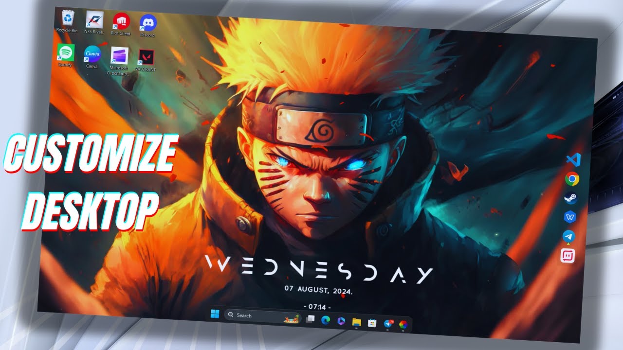 Anime Rainmeter X Visualizer Desktop Optimization Youtube