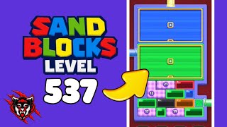 Sand Blocks Drop Puzzle Level 537 Game Walkthrough