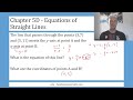 Year 12 Maths Chapter 5D: Equations of Straight Lines