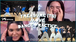 WHAT DID WE JUST WATCH?! 😱 Reacting to TREASURE (T5) - 'MOVE' DANCE PRACTICE VIDEO | Ams & Ev React