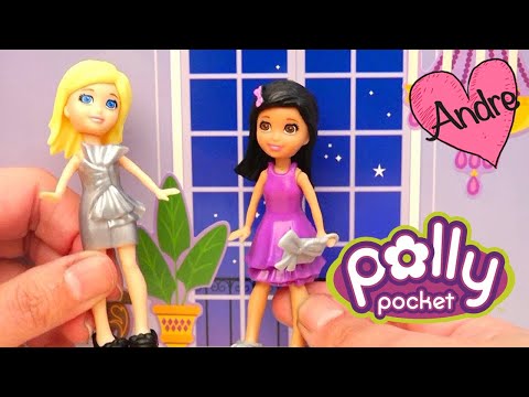 Andre jugando con Polly Pocket - Set gigante con juguetes y muñecas de Polly Pocket